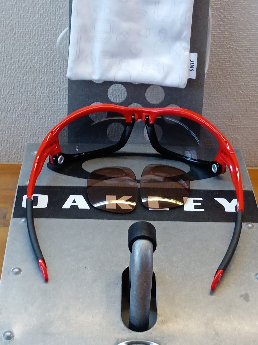 【美品♪赤＆黒♪】レンズ2セット/スプリットジャケット/オークリー/oakley/split jaket /検レーシング/racing _画像8