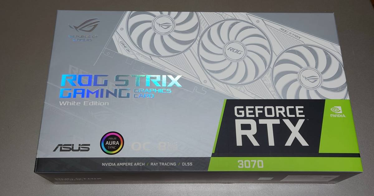 最新作の ☆美品☆ ROG-STRIX-RTX3070-O8G-WHITE ASUS ビデオカード