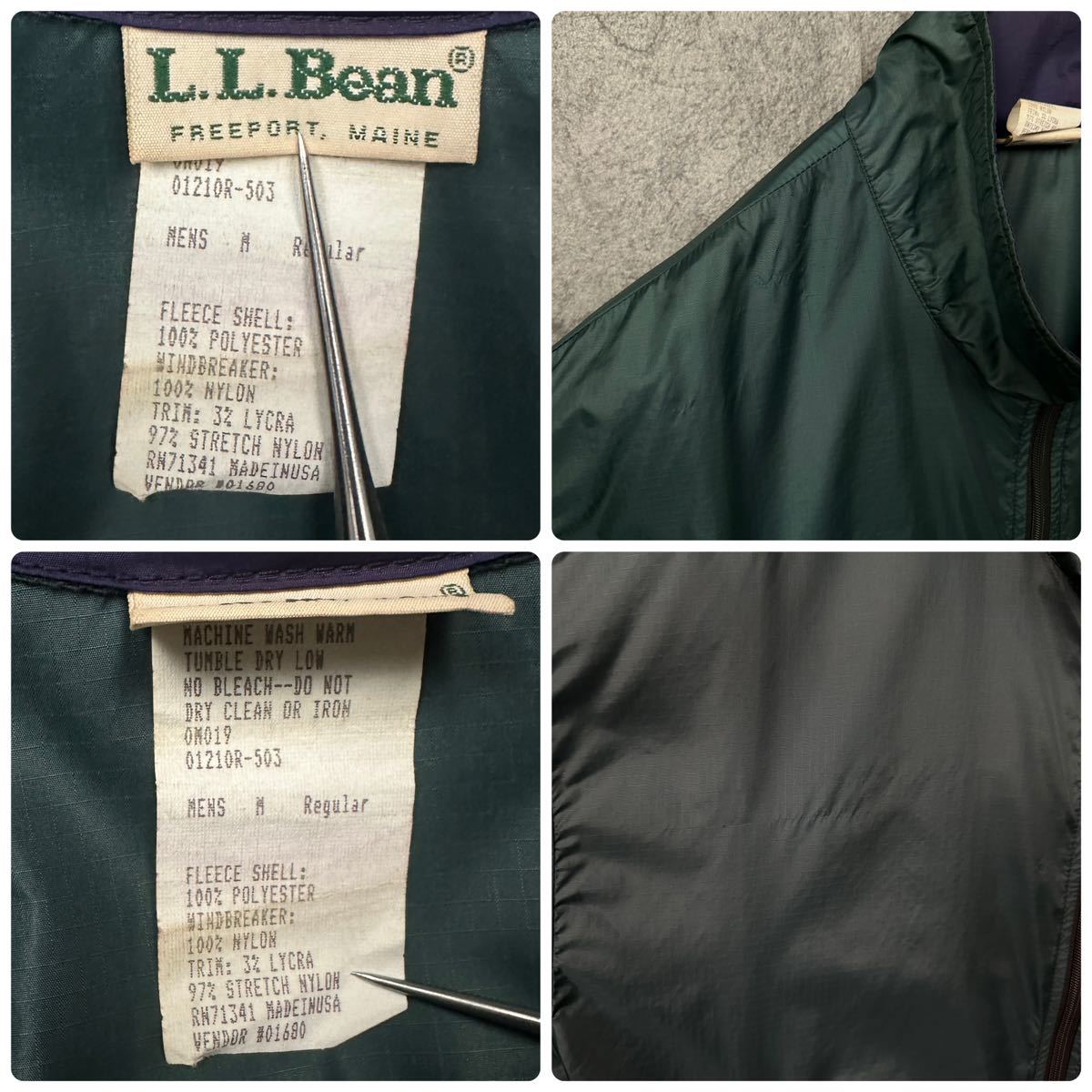 L.L.Bean 70s ビンテージ ナイロンジャケット 緑 エルエルビーン vintage 80s 90s 00s Y2K_画像9