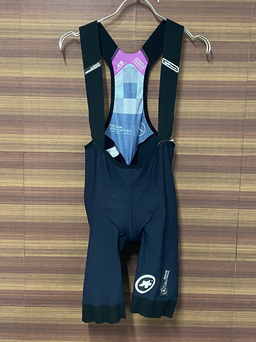 【有名人芸能人】 レディース 黒 ビブショーツ assos アソス GR725 XS PETRONAS AMG 女性用 【有名人芸能人】 レディース 黒 ビブショーツ assos アソス GR725 XS PETRONAS AMG 女性用