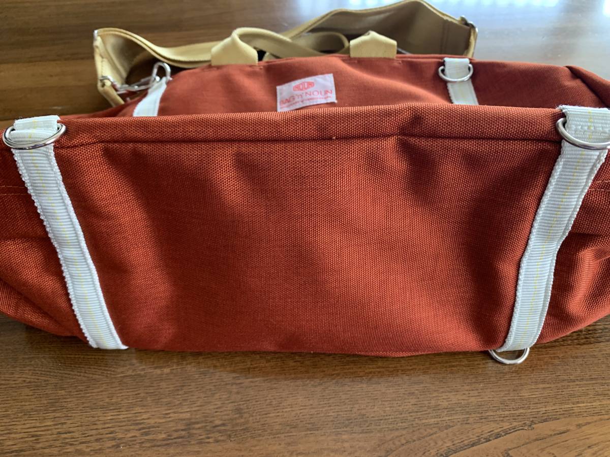 Bag\'n\'Noun bag nnaun Boston bag Small orange made in Japan beautiful goods 