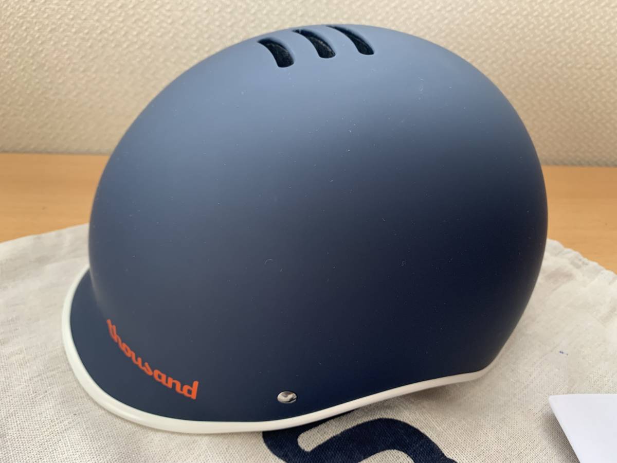 サウザンド Thousand 自転車用ヘルメット ネイビー M 美品(Mサイズ