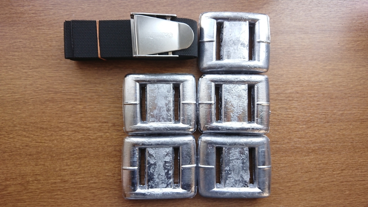売上実績NO.1 ダイビングウエイト10kg 新品 ベルトセット スキューバ 2kg×5 ウエイト、ウエイトベルト