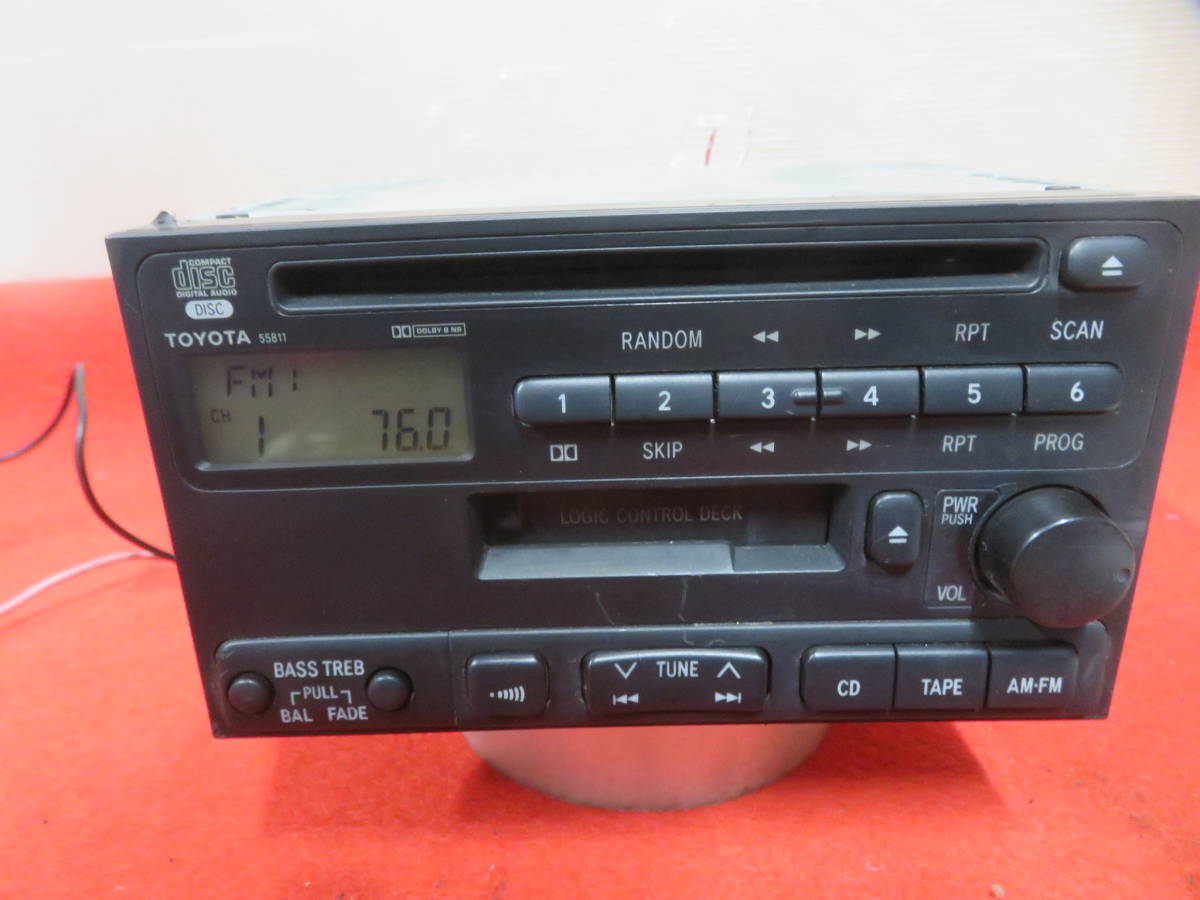 *CS308* Toyota original 86120-2B490 Celica * Levin * Trueno etc. CD/ cassette deck Car Audio 