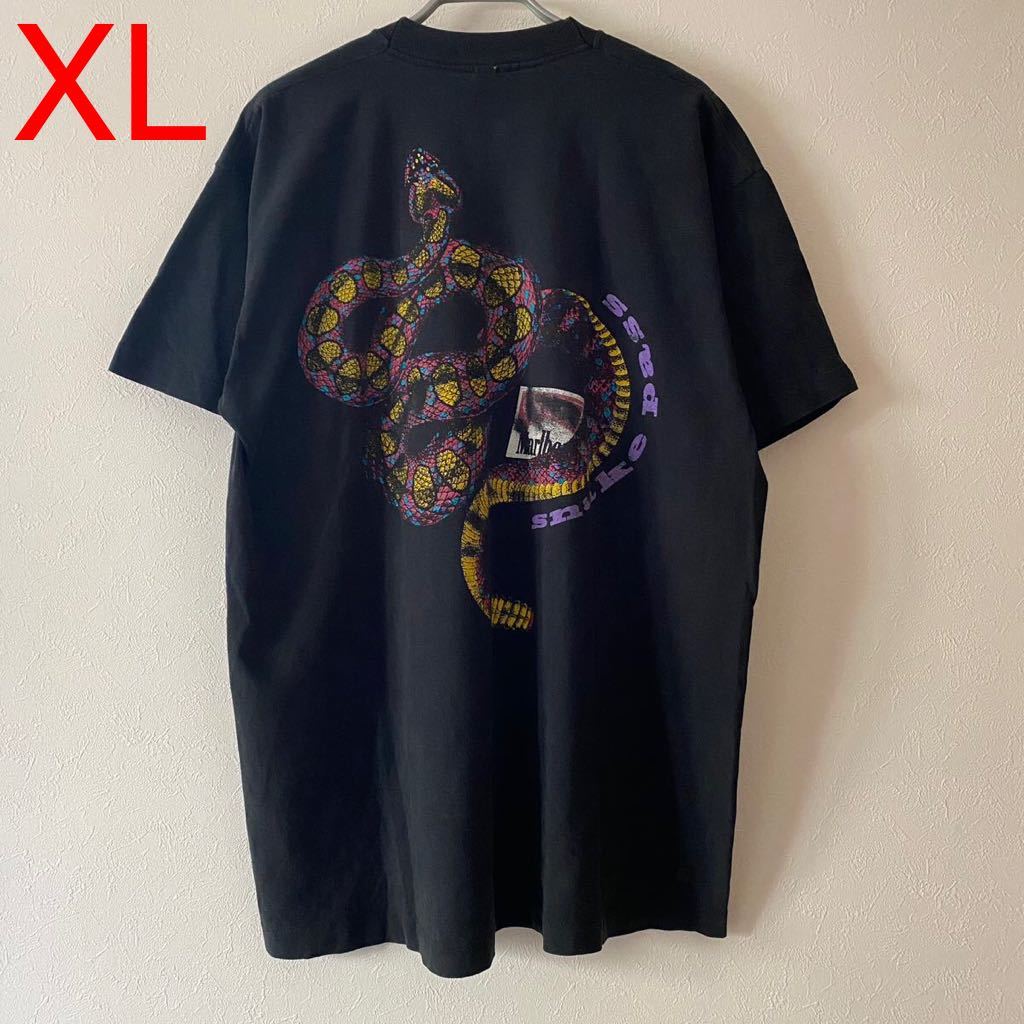 古着 エイサップロッキー 着用 Marlboro Snake Pass Tee XL Black