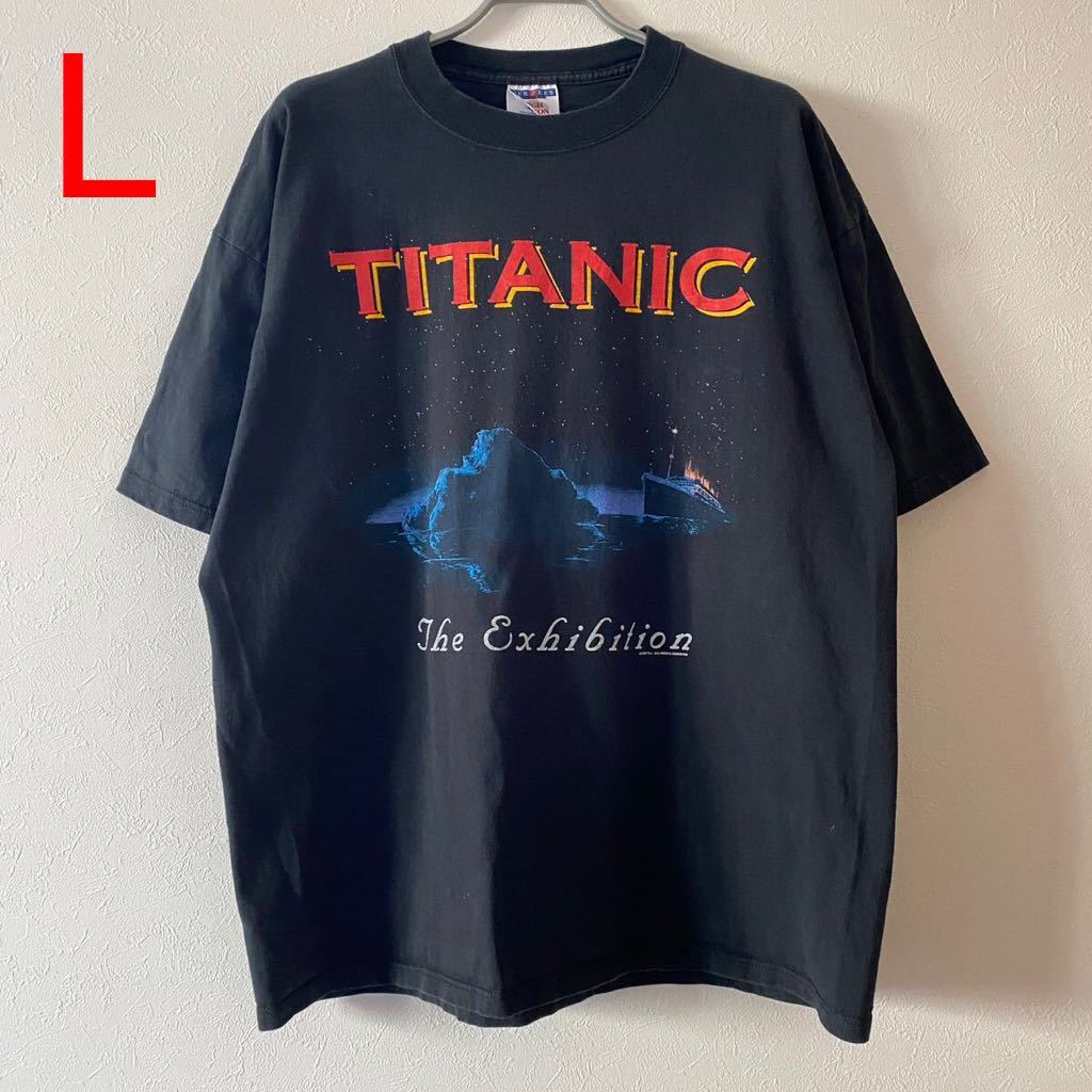 金子賢 着用 Vintage 90s Titanic The Exhibition Tee L Black 金子賢 着用 Vintage 90s Titanic The Exhibition Tee L Black