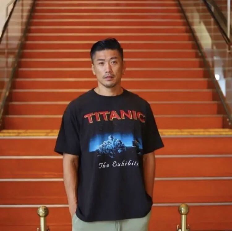 金子賢 着用 Vintage 90s Titanic The Exhibition Tee L Black