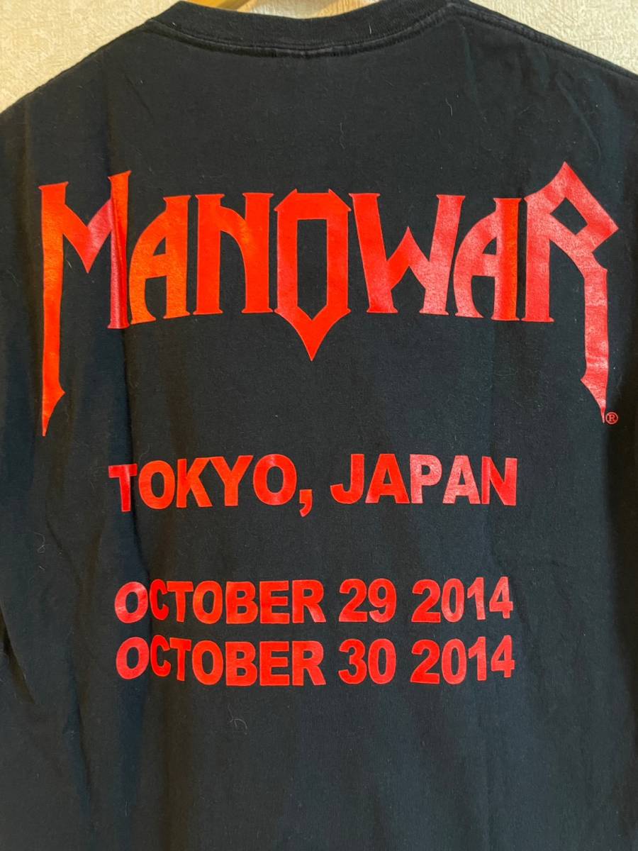 Manowar マノウォー Tシャツ Tokyo Japan 2014 2Days ヘヴィ Manowar マノウォー Tシャツ Tokyo Japan 2014 2Days ヘヴィ