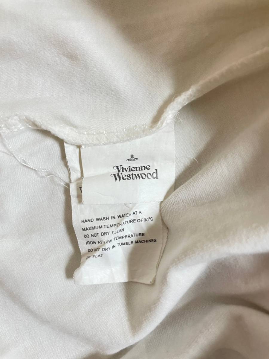 Vivienne Westwood MAN(ヴィヴィアンウエストウッド)　Tシャツ　マリファナ　ワンポイントロゴ　ホワイト　白　_画像5