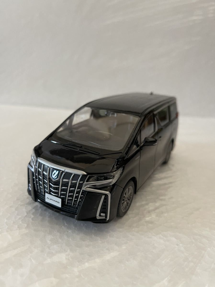 1/30 トヨタ 新型アルファード ハイブリッド ALPHARD 後期 カラーサンプル ミニカー 非売品 ブラック