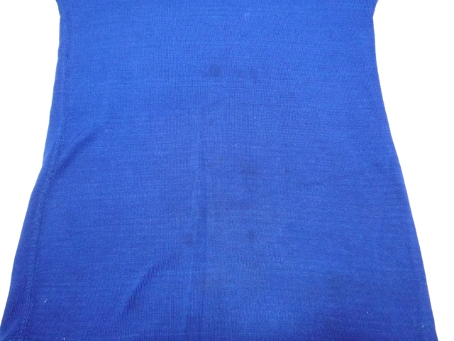 60～70’ｓ ビンテージ フットボール Tシャツ 青×黄色×白 USA製 Wilson製 U.S.NAVY S位_画像4