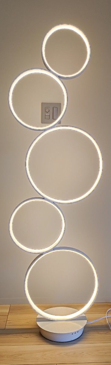【展示品】五輪フロアランプ 照明スタンド 調光可能