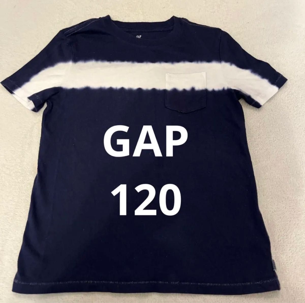 使用少なめ】GAP ギャップ キッズkids ネイビー Tシャツ 120cm｜PayPayフリマ