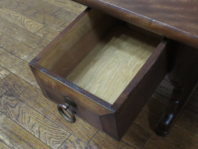 逸品 鳥取民芸 辰巳木工 吉田璋也デザイン 両袖 文机/座机/座敷机/座卓