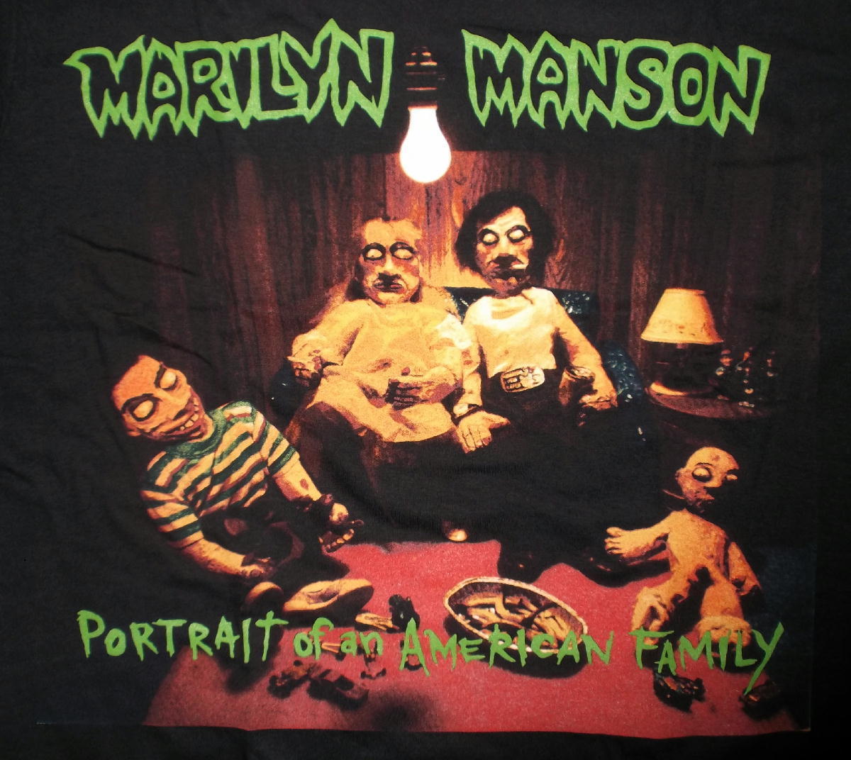 ★マリリン マンソン Tシャツ Marilyn Manson AMERICAN FAMILY - XL 正規品 メタル ロックの画像1