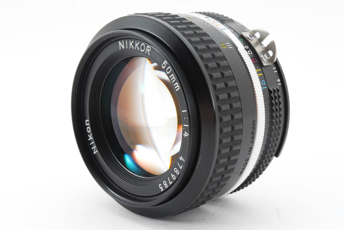 ☆極上美品☆ニコンNIKON Ai NIKKOR 50mm F1.4 ☆完動☆#17404