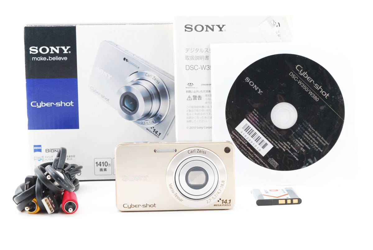 輝く高品質な ☆極美品☆ソニー SONY Cyber-shot DSC-W350 ☆元箱付き