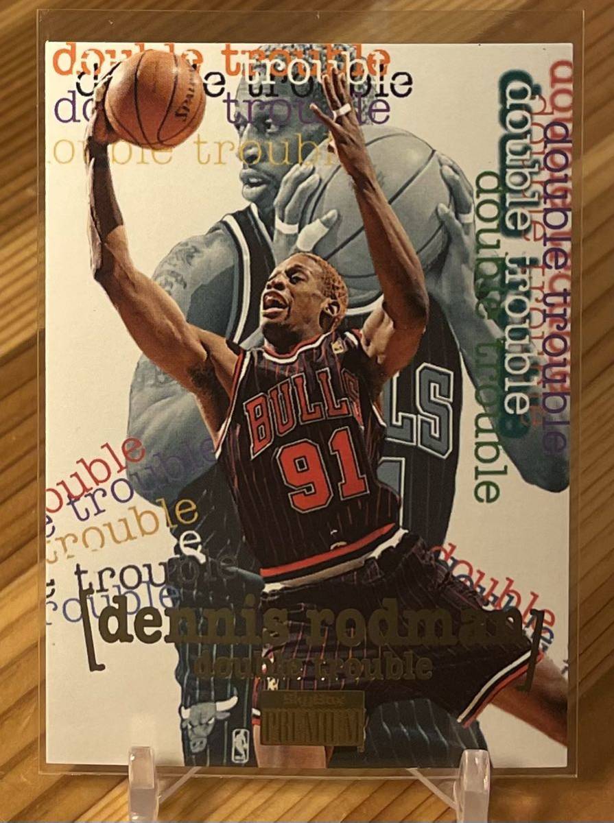 Dennis Rodman 1996-97 Skybox Premium Double Trouble Chicago Bulls