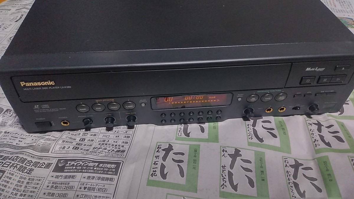 Panasonic　CD　LDデッキ　LX-K380　中古現状品　送料込み