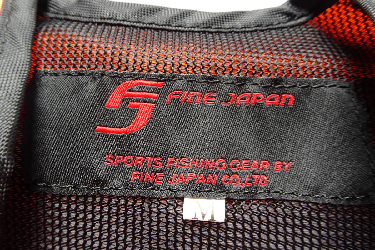 FINE JAPAN/ライフジャケット/ベスト/子ども用/Vネック/前ジップアップ/反射材付/マリンレジャー/海川遊び/オレンジ/Mサイズ(6/22R5)_画像3