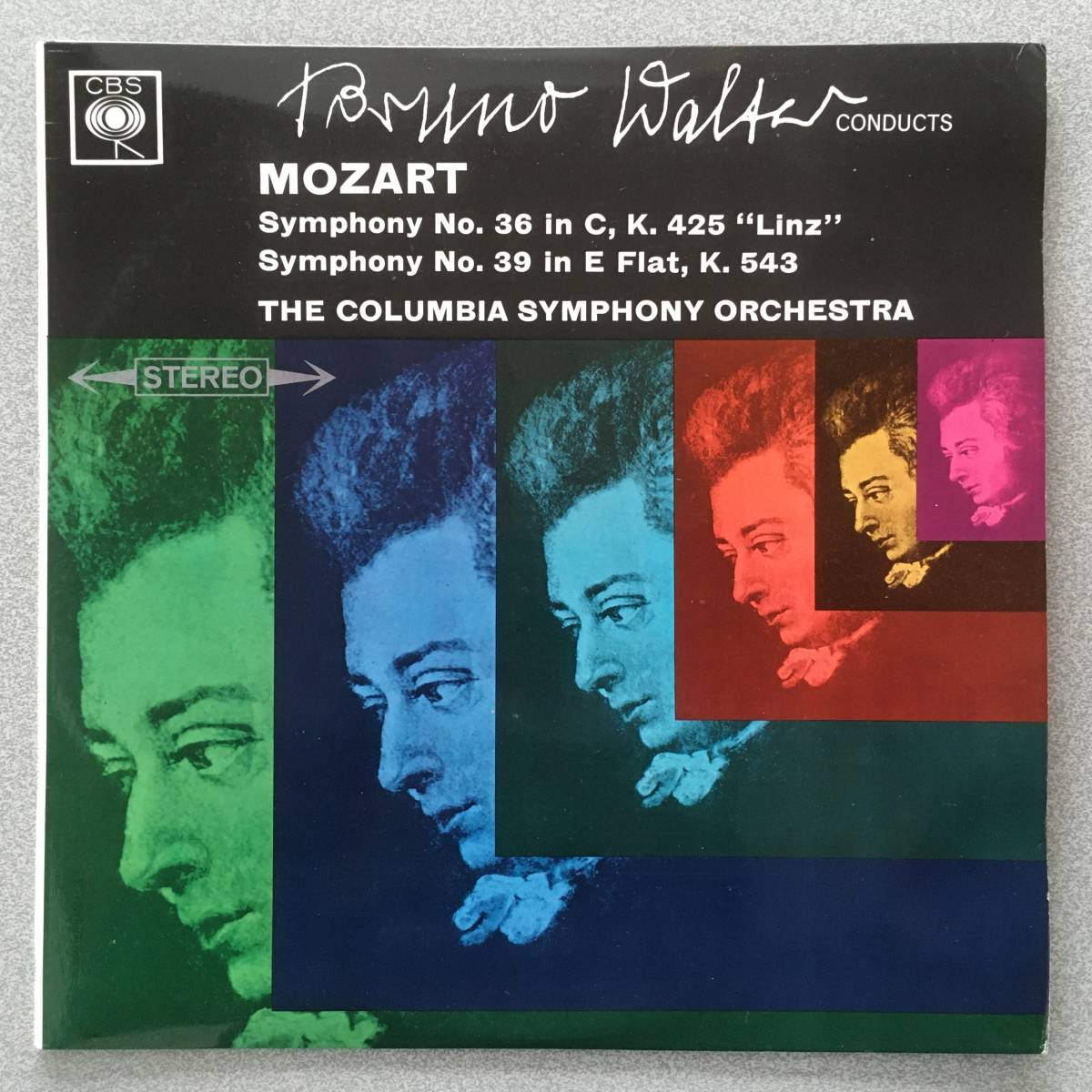 人類の遺産! 英CBS　ワルター Mozart 後期交響曲集 単品英SBRG盤 3枚揃い ワルターがステレオで残した全6曲をセットで_画像4