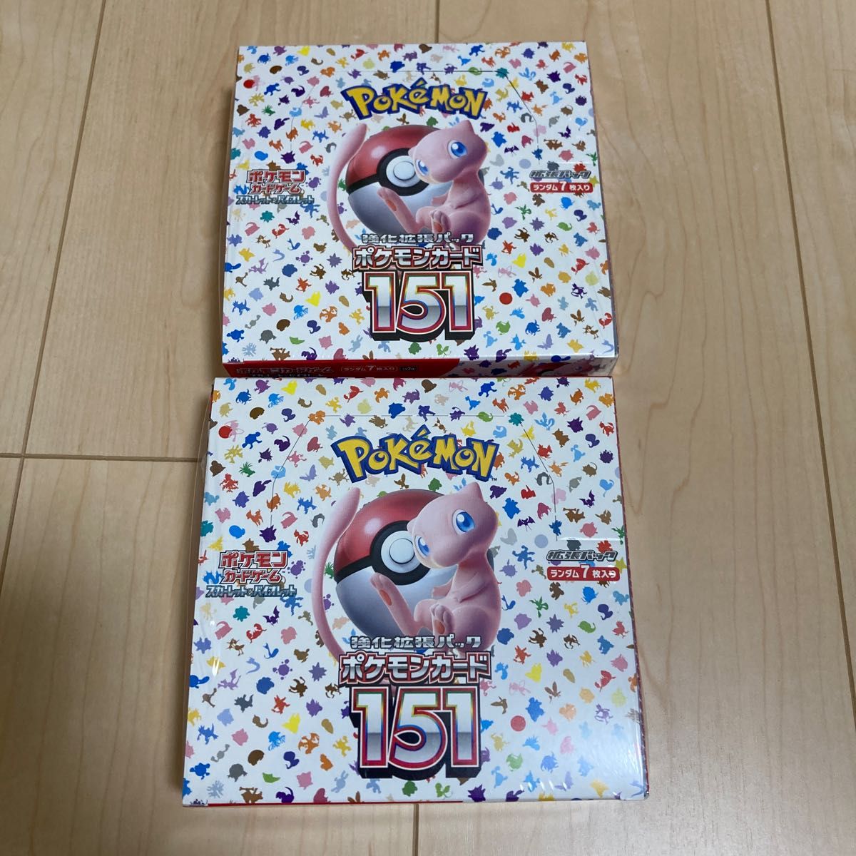 ポケモンカード151 3box 2boxシュリンク付き 1boxシュリンクなし