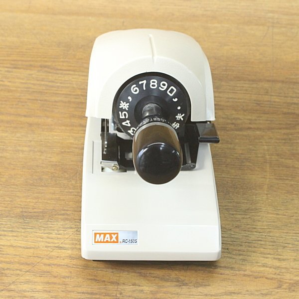 MAX check writer RC-150S seal character machine rotary type 