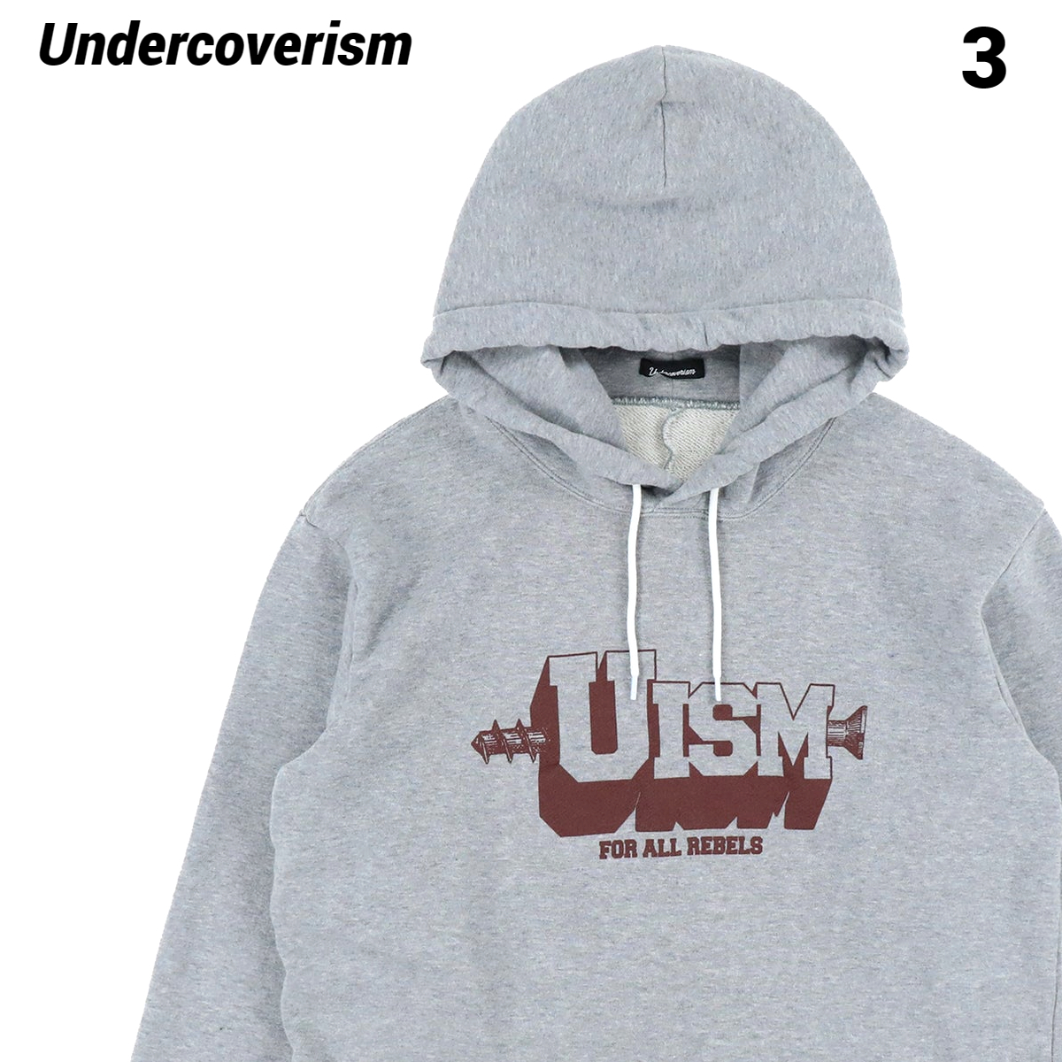 メーカー直送】 UNDERCOVER フーディー カスタム GRAY TOP D. HOODIE