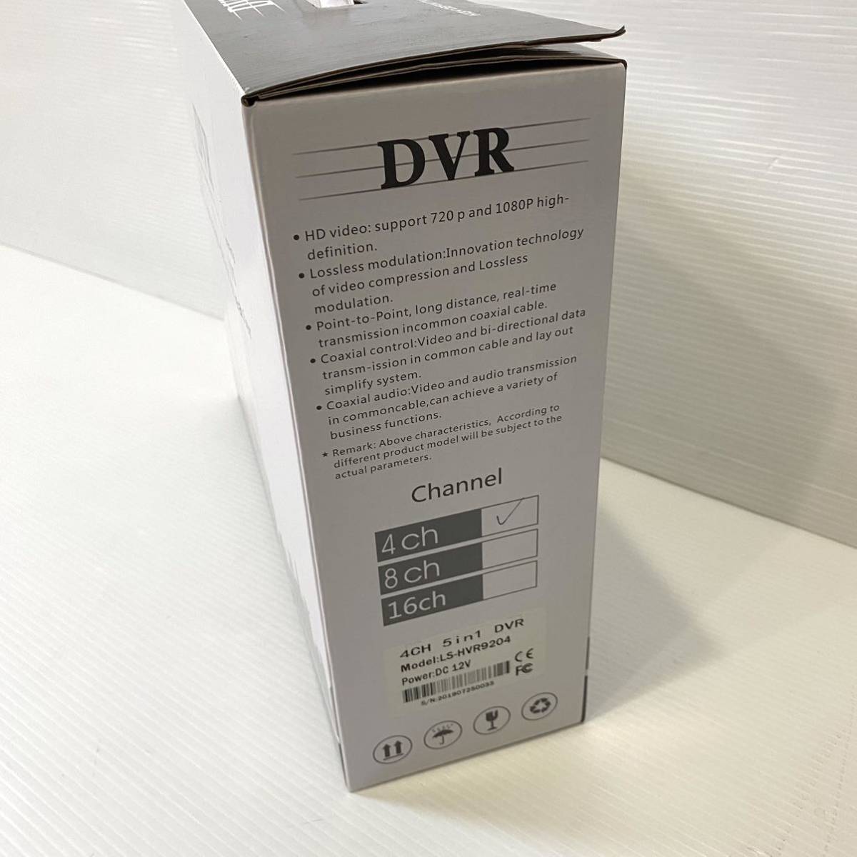 【SALE】【新品】DVR 防犯カメラ レコーダー LS-HVR9204 UN-FB1200 録画機 小型バレットタイプ