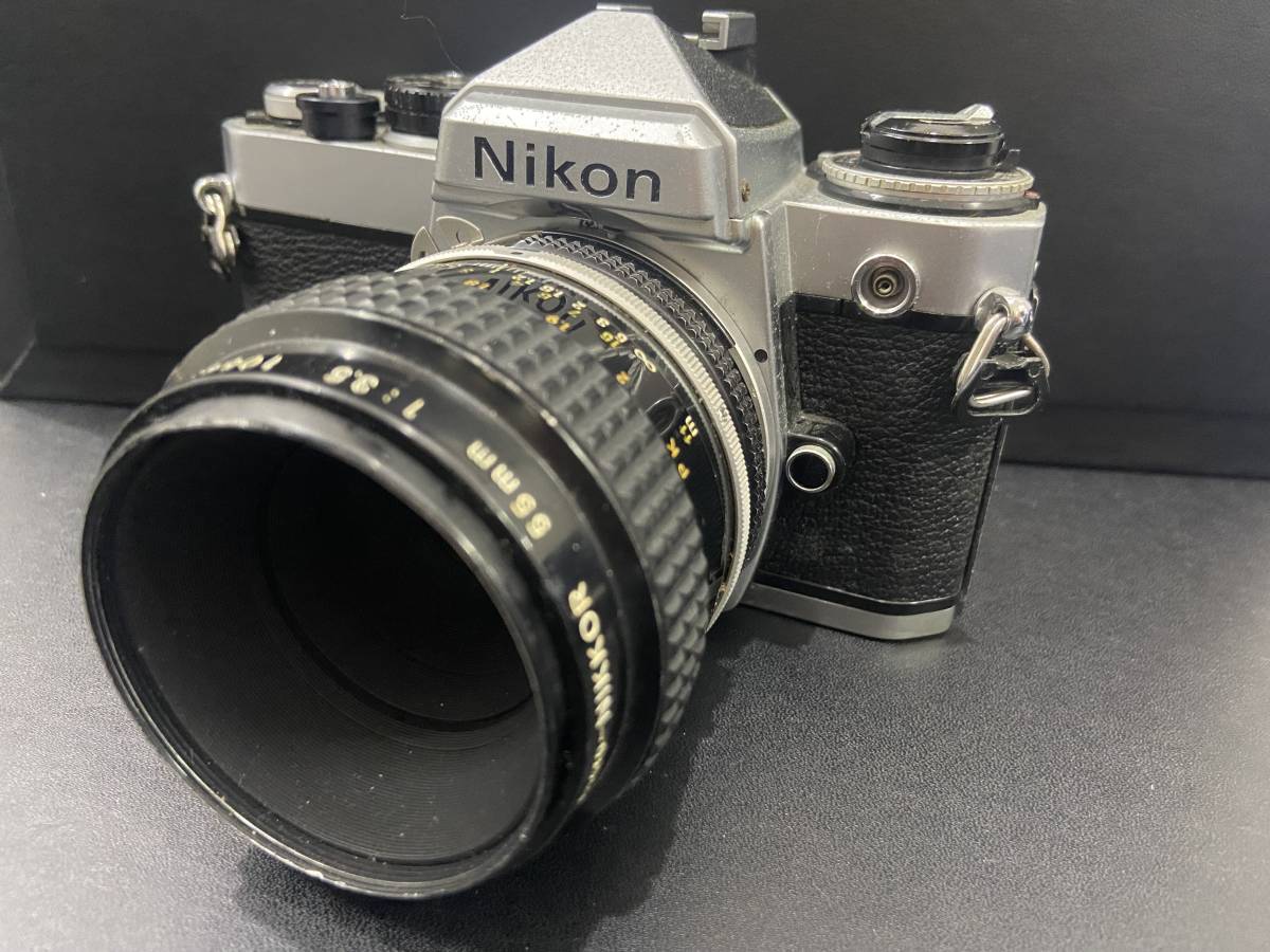 正規品2023】 Nikon FM 一眼レフ & NIKKOR 55mm F1.2 レンズ vfXpU