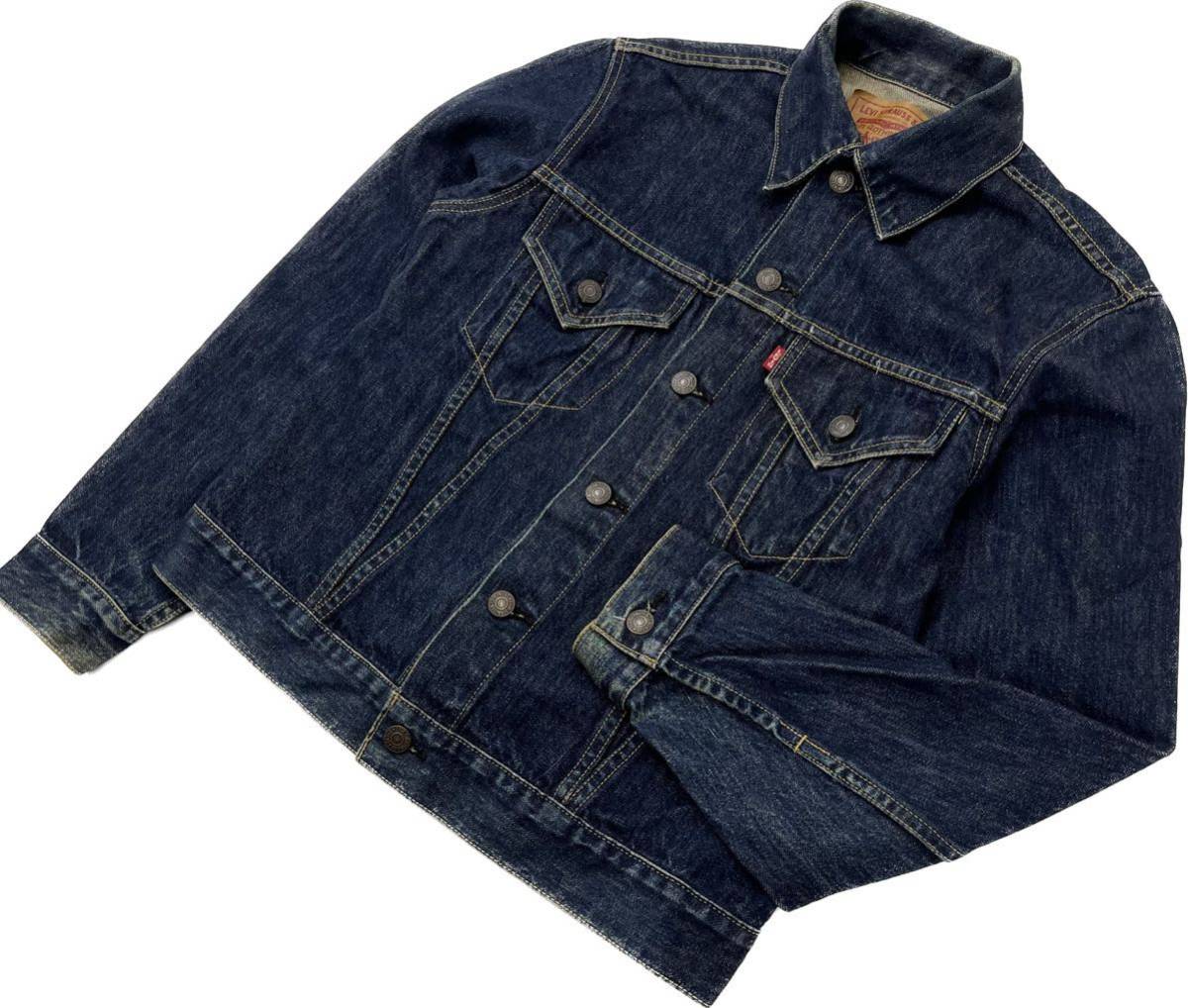 Levis ☆ 71557 Перепечатка Big E ◎ G Jean Denim Jacket Темно -синий синий 38 Американская уличная анти -топулярная одежда Популярная Levi ■ FD211