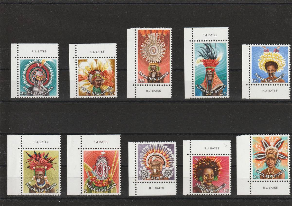 パプアニューギニア のりなし 外国切手_画像1
