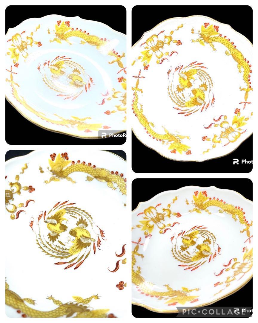 美品】【赤装飾有】マイセン イエロー リッチドラゴン デミタスカップ