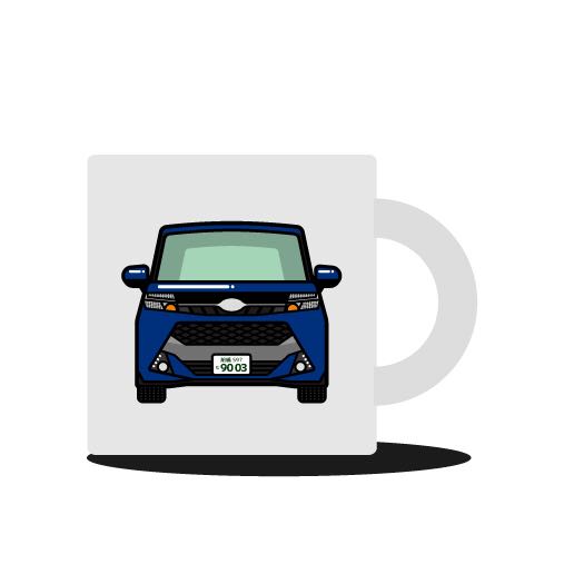 【ナンバープレート入れ・車体色変更可能】マグカップ・ トヨタ タンク風_画像1