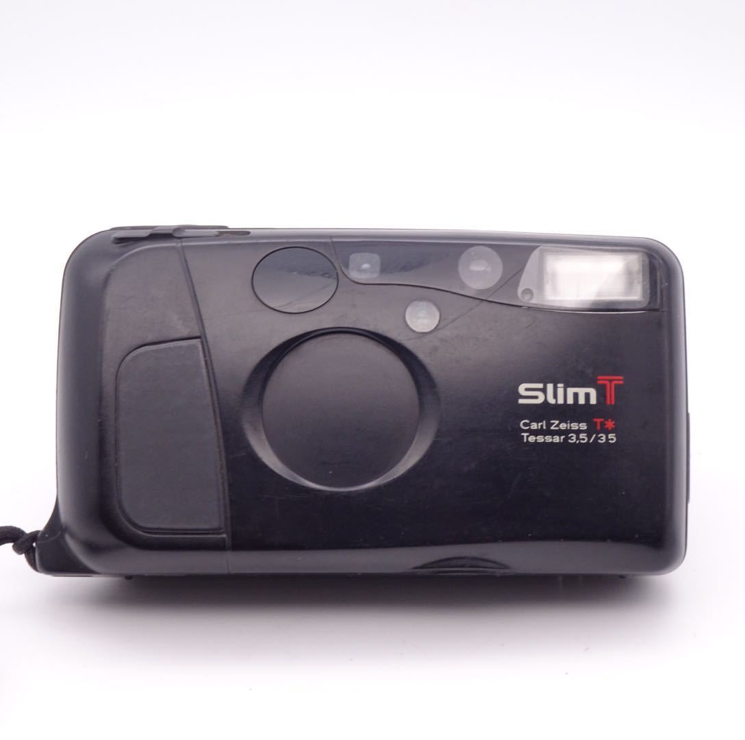 完動品】 KYOCERA Slim T コンパクトフィルムカメラ 京セラ Carl Zeiss