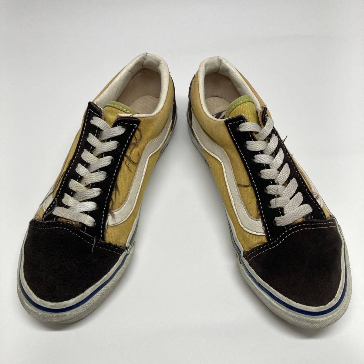  редкий! 90s USA производства VANS oldskool US6 желтый Brown / Vans Old school двухцветный America производства 