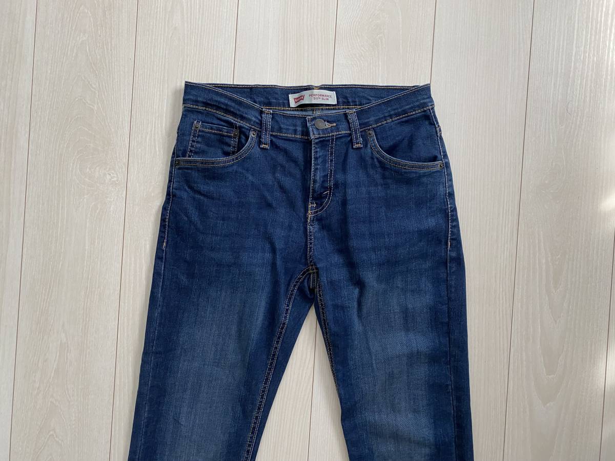 ★Levi’s リーバイス パフォーマンス 511 スリム デニムパンツ ジーンズ 16REG 黒パッチ★_画像2