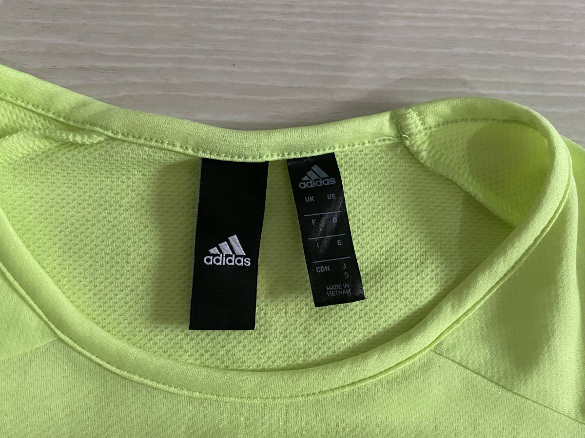 * Adidas adidas ClimaLITE женский короткий рукав футболка S размер чёрный бирка скорость ./ dry *