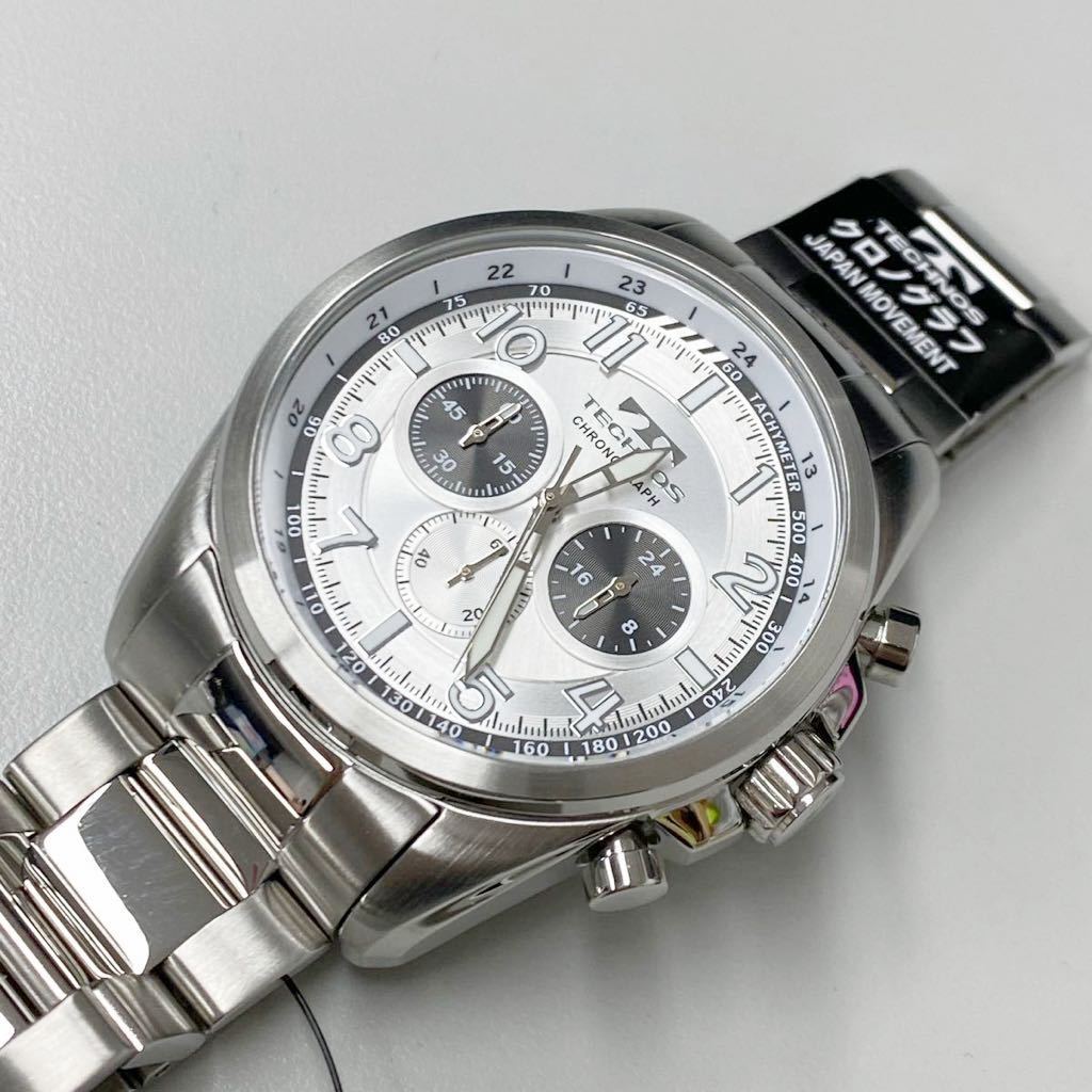 ☆大人気商品☆ TECHONS テクノス ステンレス 46mm 腕時計 クォーツ