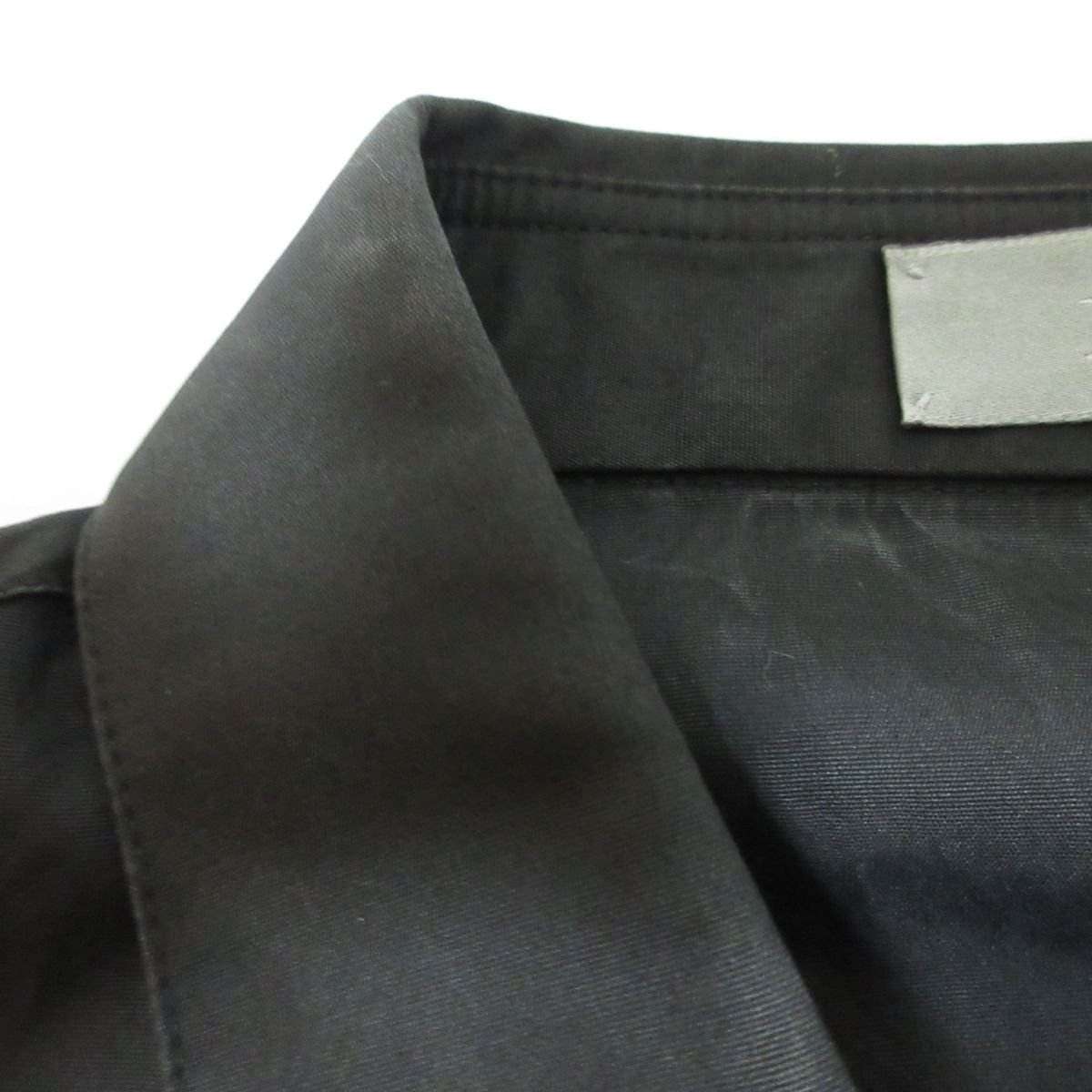 希少 美品 04AW Dior homme ディオールオム エディ期 VICTIM期 アーカイブ フューチャーアイ 長袖 シャツ 4HH1054701 サイズ40 黒 ブラックの画像9