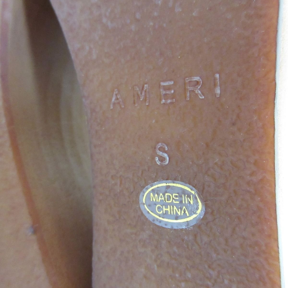  unused goods AMERI Ame li cork clear Wedge sole wood sandals size S approximately 22.5cm Brown tea 