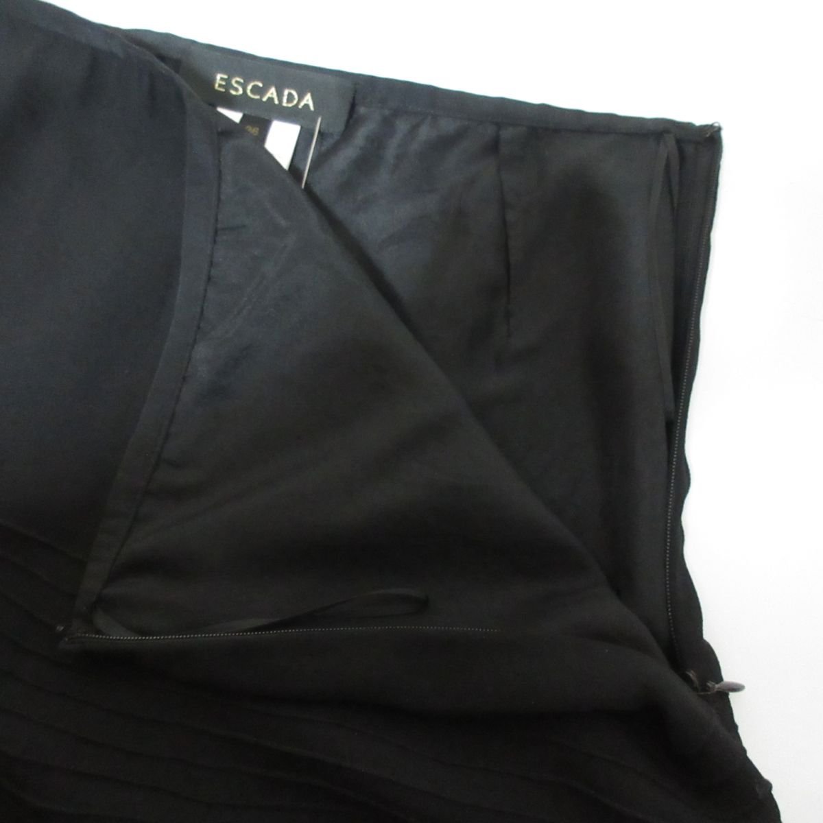  не использовался товар Escada украшен блестками оборудование орнамент sia- French рукав рубашка окантовка medium юбка выставить размер 36 черный 