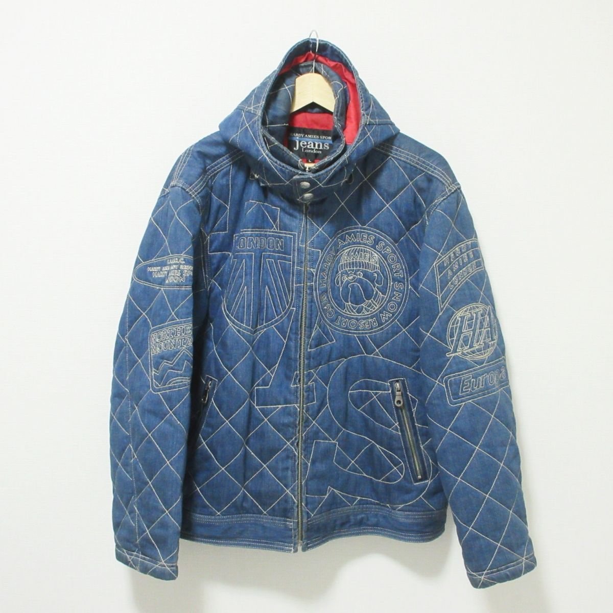 2022人気の SPORT AMIES HARDY 良品 jeans 604 インディゴブルー L