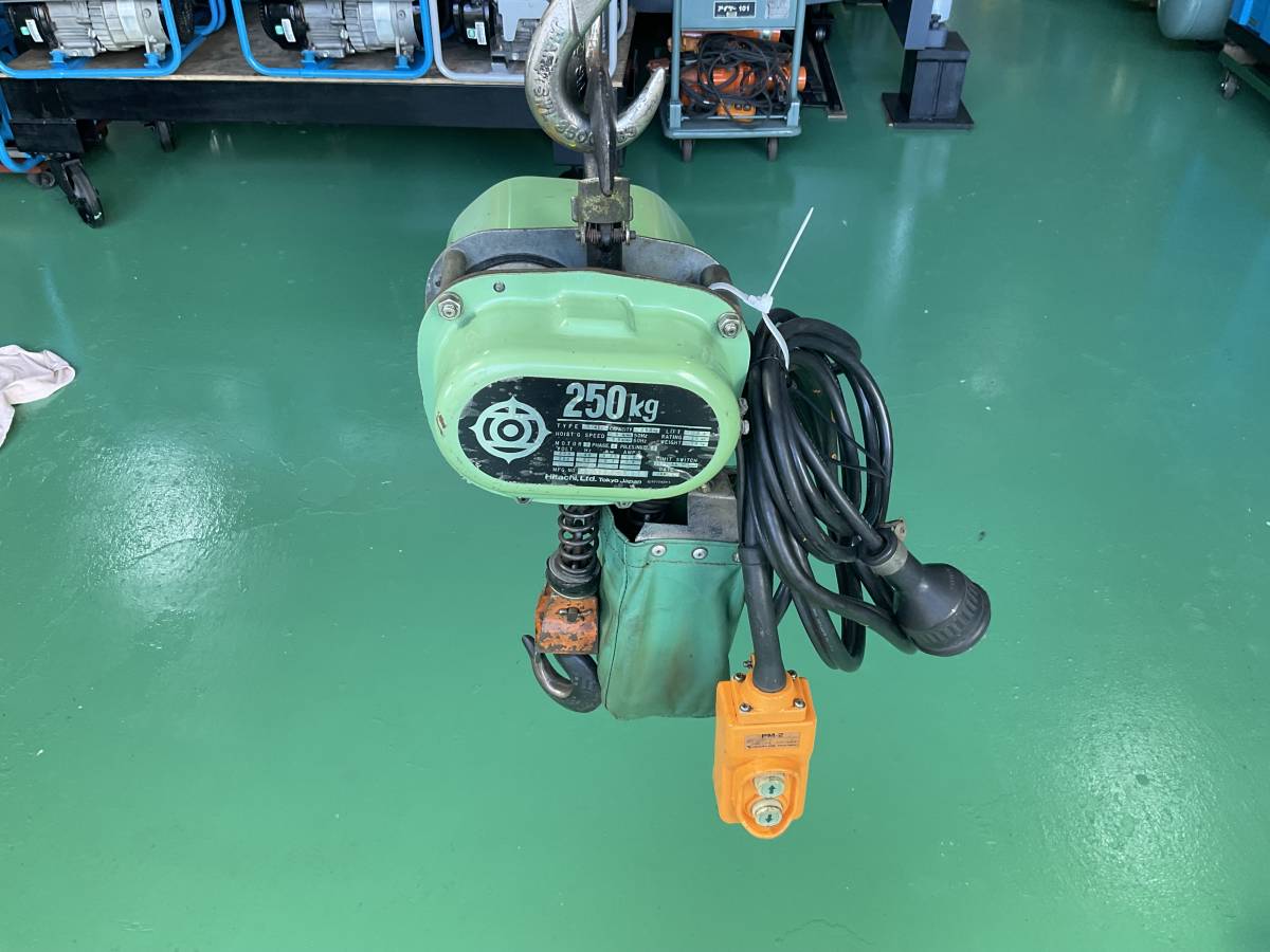 Yahoo!オークション - 電動チェーンブロック 250kg 1/4E 日立 Yahoo!オークション - 電動チェーンブロック 250kg 1/4E 日立