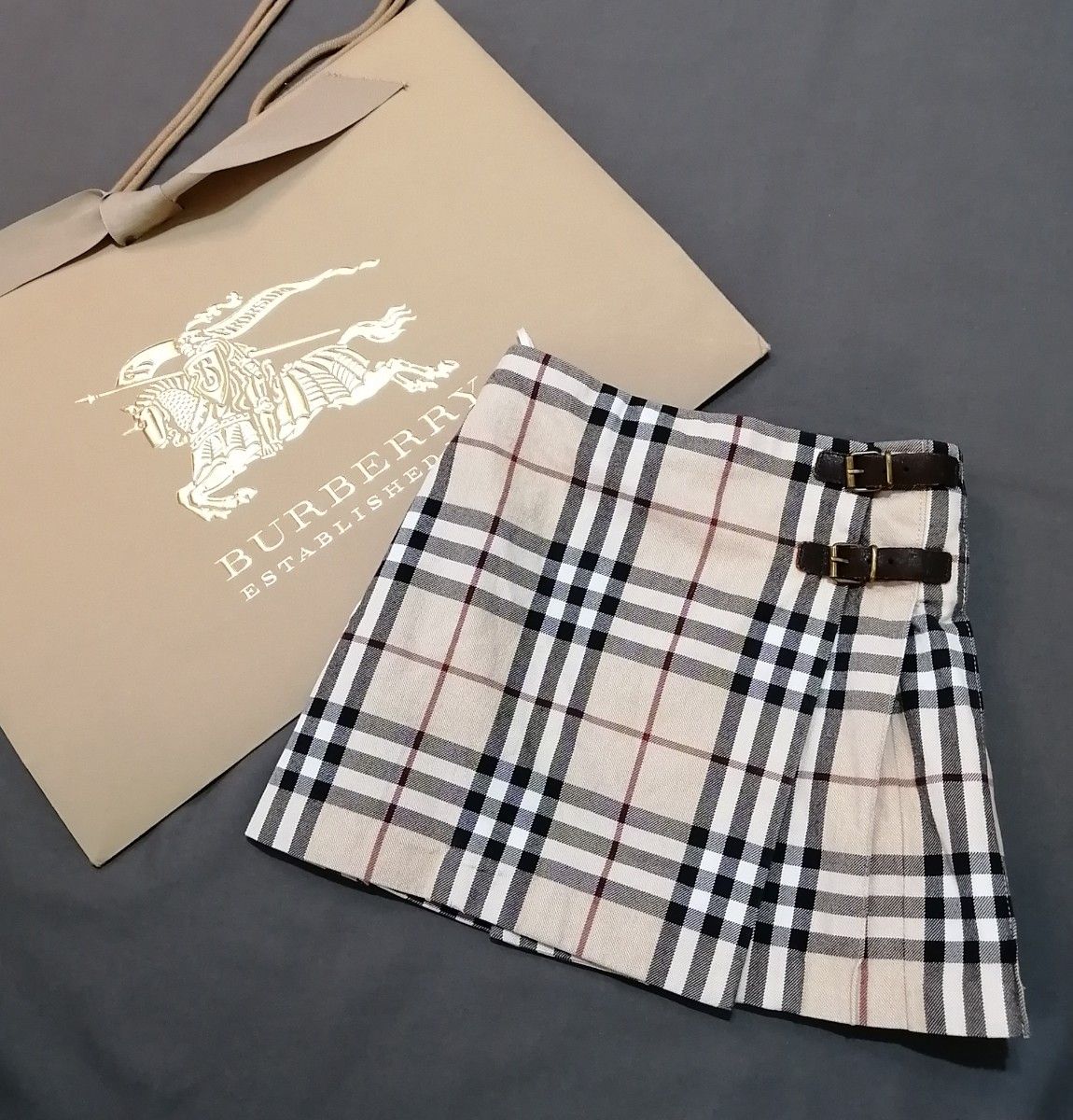 BURBERRY バーバリー 巻きスカート バーバリースカート チェック柄　キッズ　100 110 ノバチェック　プリーツスカート