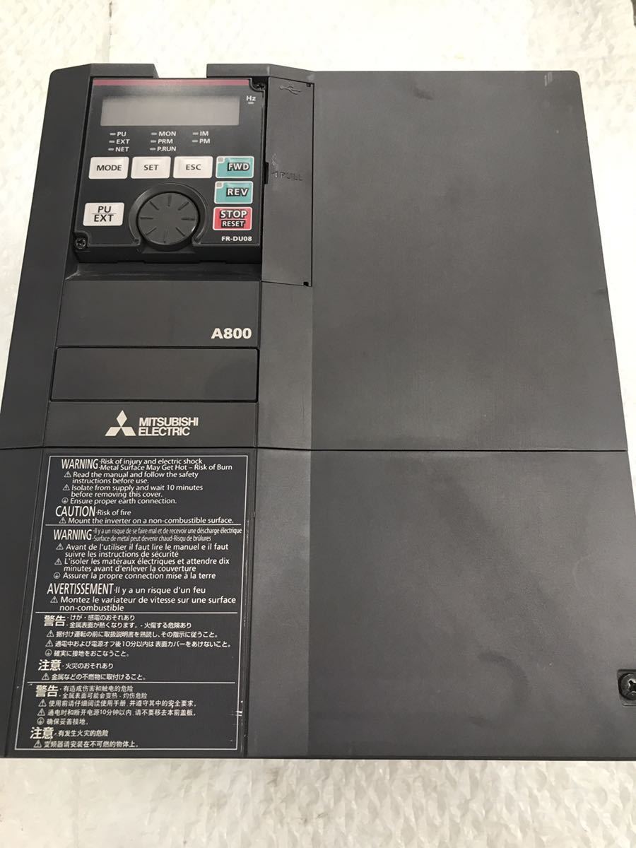 三菱電機 MITSUBISHI インバーター FR-A820-5.5K-1動作保証1/2