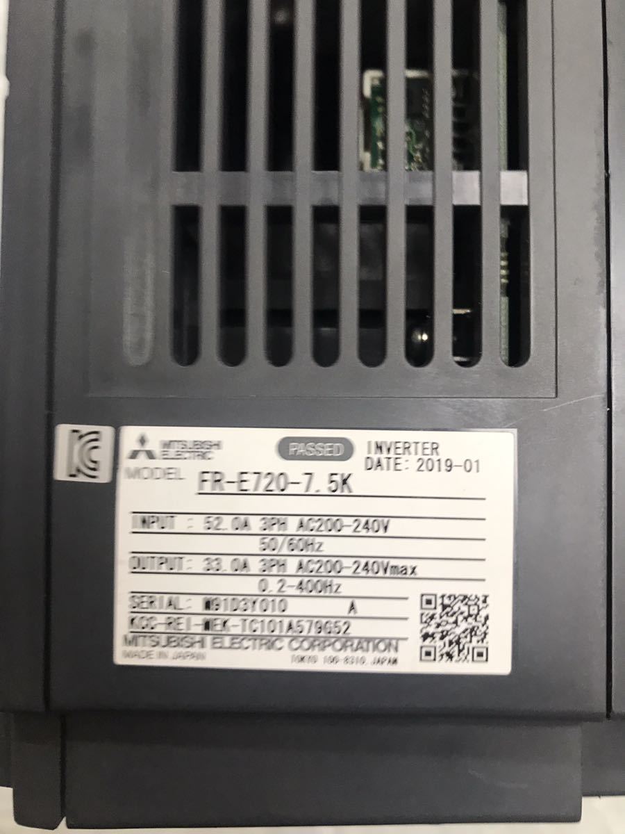 三菱インバータFR-E720-7 5K動作保証2019年製|Yahoo!フリマ(旧 三菱インバータFR-E720-7 5K動作保証2019年製|Yahoo!フリマ(旧