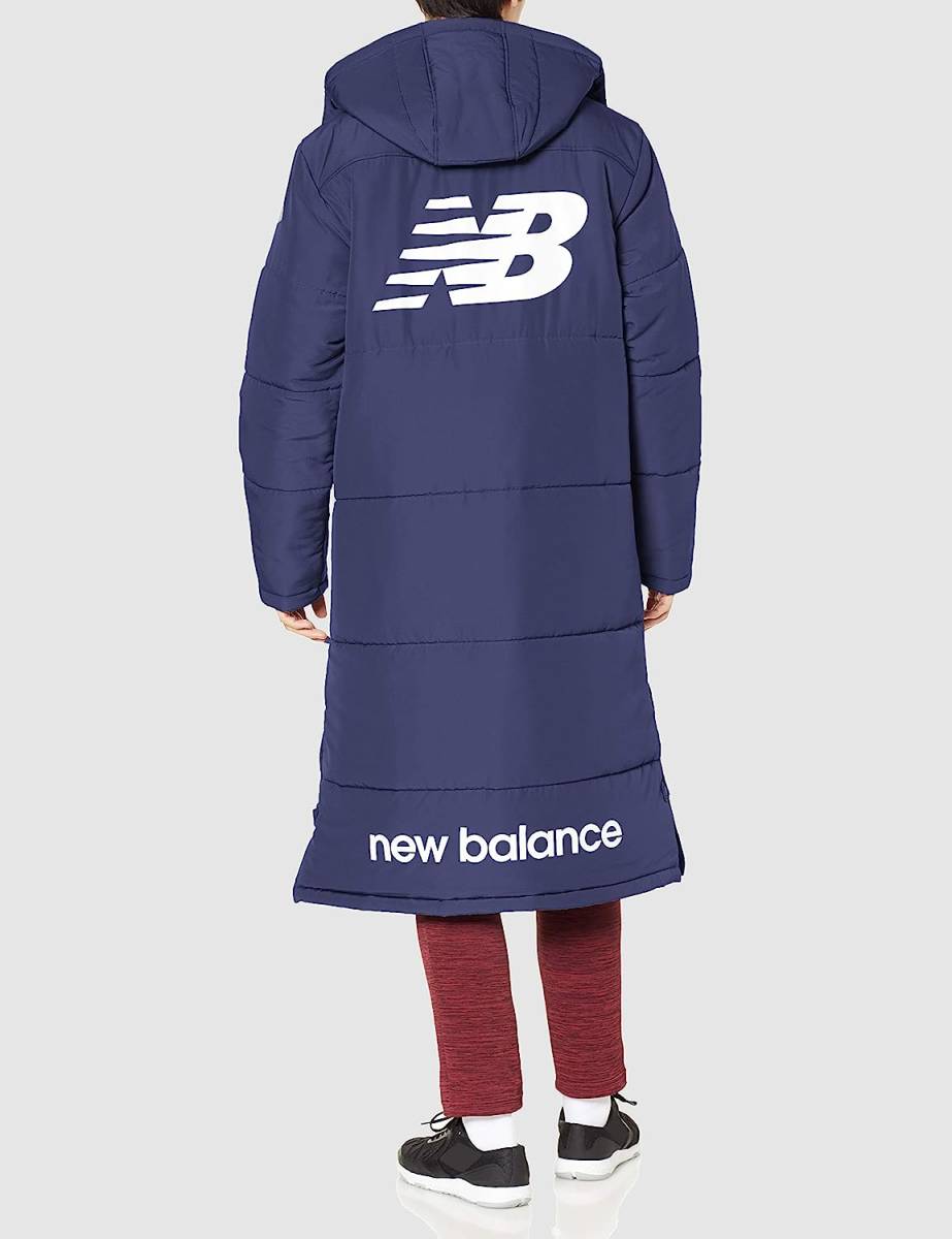 新品送料無料　new balance　ニューバランス　 ロング パテッドベンチコート 　2XL　サッカーJMJF8986_画像1