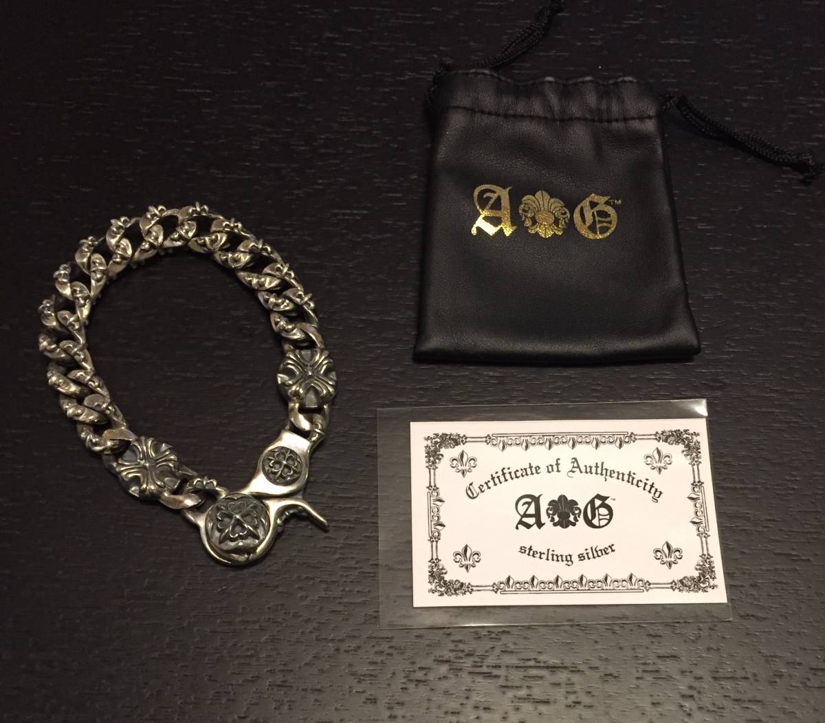希少品 A&G レア FOUR CROSS BRACELET アクセサリー ブレスレット-