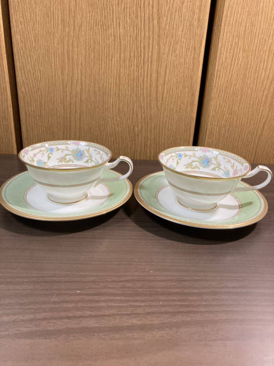 ▼ノリタケ≪ヨシノ　カップ&ソーサー 2客≫Noritake YOSHINO ピオニー